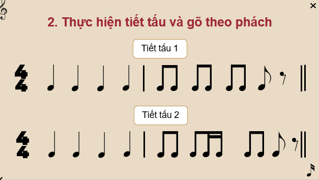 Giáo án điện tử Âm nhạc 9 Kết nối tri thức Đọc nhạc: Bài đọc nhạc số 2 | PPT Âm nhạc 9