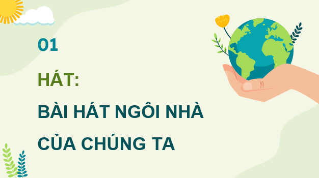Giáo án điện tử Âm nhạc 9 Kết nối tri thức Hát: Bài hát Ngôi nhà của chúng ta | PPT Âm nhạc 9