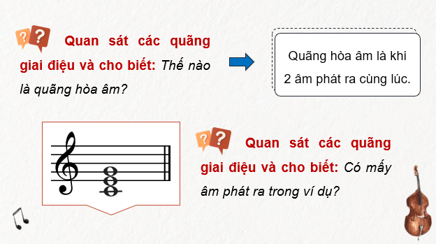 Giáo án điện tử Âm nhạc 9 Kết nối tri thức Lí thuyết âm nhạc: Sơ lược về hợp âm | PPT Âm nhạc 9