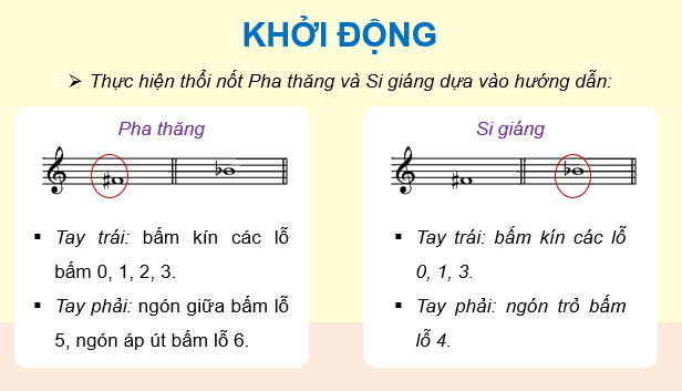 Giáo án điện tử Âm nhạc 9 Kết nối tri thức Nhạc cụ: Recorder hoặc kèn phím trang 63 | PPT Âm nhạc 9