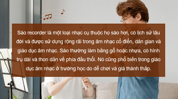 Giáo án điện tử Âm nhạc 9 Kết nối tri thức Nhạc cụ: Recorder hoặc kèn phím trang trang 17 | PPT Âm nhạc 9