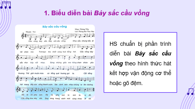 Giáo án điện tử Âm nhạc 9 Kết nối tri thức Vận dụng – Sáng tạo trang 20 | PPT Âm nhạc 9
