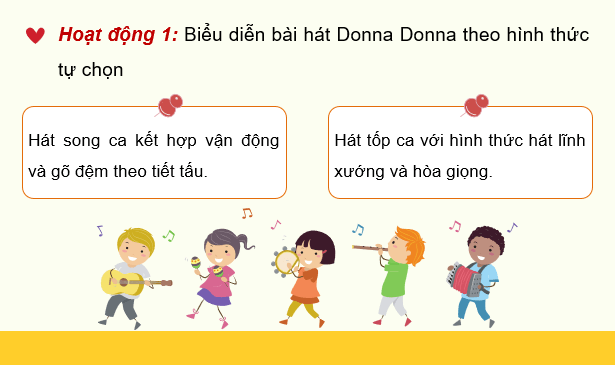 Giáo án điện tử Âm nhạc 9 Kết nối tri thức Vận dụng – Sáng tạo trang 58 | PPT Âm nhạc 9