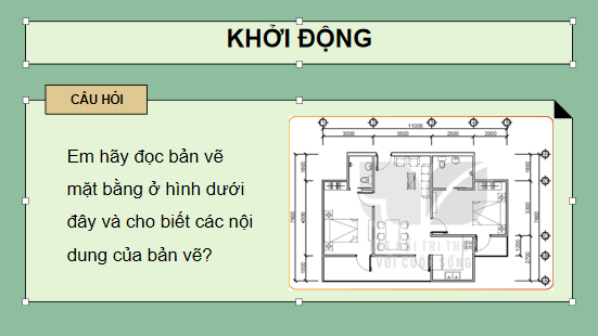 Giáo án điện tử Công nghệ 10 Kết nối tri thức Bài 15: Bản vẽ xây dựng | PPT Công nghệ 10