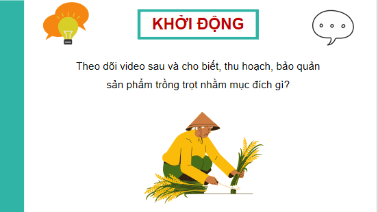 Giáo án điện tử Công nghệ 10 Kết nối tri thức Bài 20: Công nghệ cao trong thu hoạch và bảo quản sản phẩm trồng trọt | PPT Công nghệ 10