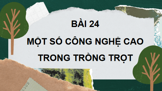 Giáo án điện tử Công nghệ 10 Kết nối tri thức Bài 24: Một số công nghệ cao trong trồng trọt | PPT Công nghệ 10