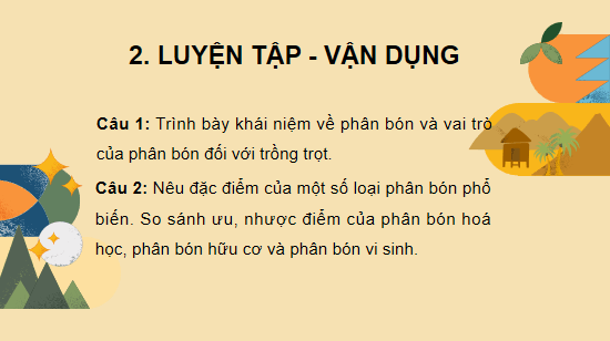 Giáo án điện tử Công nghệ 10 Kết nối tri thức Ôn tập chương 3 | PPT Công nghệ 10