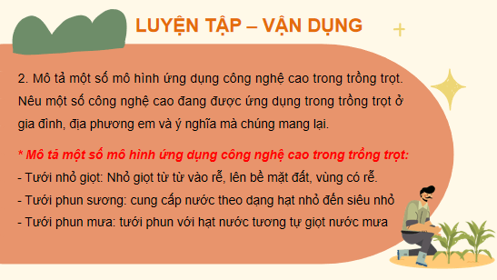 Giáo án điện tử Công nghệ 10 Kết nối tri thức Ôn tập chương 7 | PPT Công nghệ 10
