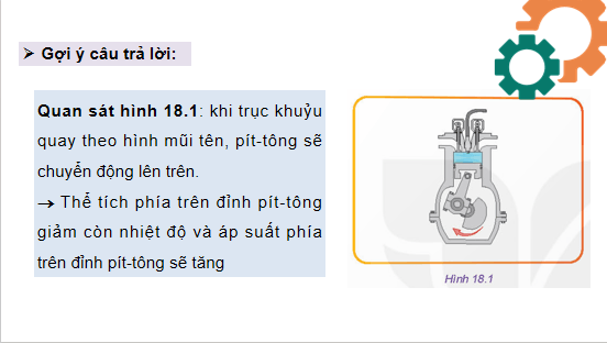 Giáo án điện tử Công nghệ 11 Kết nối tri thức Bài 18: Nguyên lí làm việc của động cơ đốt trong | PPT Công nghệ 11