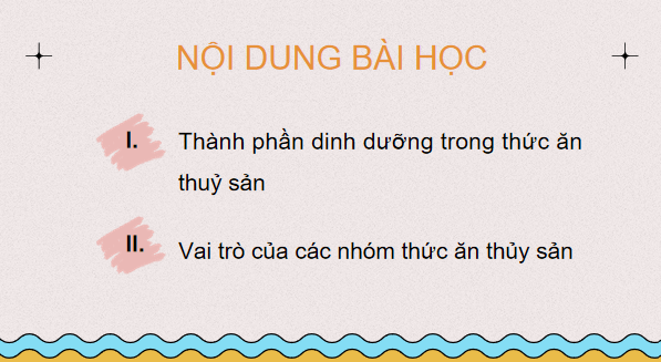 Giáo án điện tử Công nghệ 12 Kết nối tri thức Bài 16: Thức ăn thuỷ sản | PPT Công nghệ 12