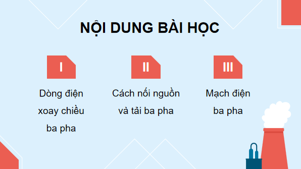 Giáo án điện tử Công nghệ 12 Kết nối tri thức Bài 3: Mạch điện xoay chiều ba pha | PPT Công nghệ 12