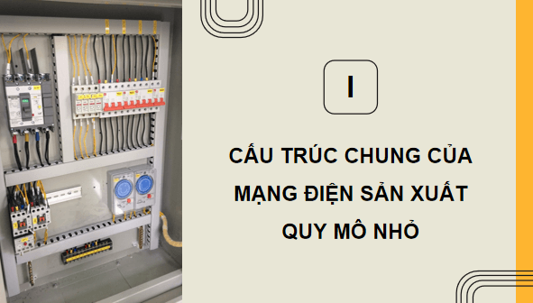 Giáo án điện tử Công nghệ 12 Kết nối tri thức Bài 6: Mạng điện sản xuất quy mô nhỏ | PPT Công nghệ 12