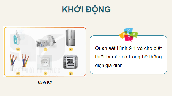 Giáo án điện tử Công nghệ 12 Kết nối tri thức Bài 9: Thiết bị điện trong hệ thống điện gia đình | PPT Công nghệ 12