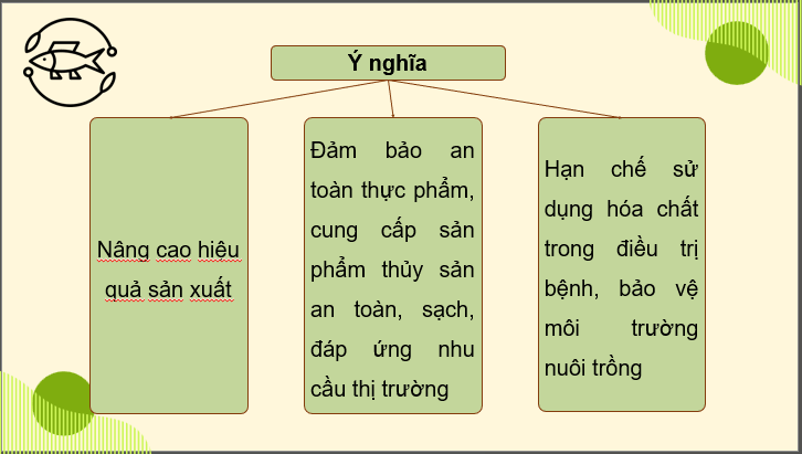Giáo án điện tử Chuyên đề Công nghệ 12 Kết nối tri thức Bài 8: Ứng dụng công nghệ sinh học trong phòng bệnh thuỷ sản | PPT Chuyên đề Công nghệ 12