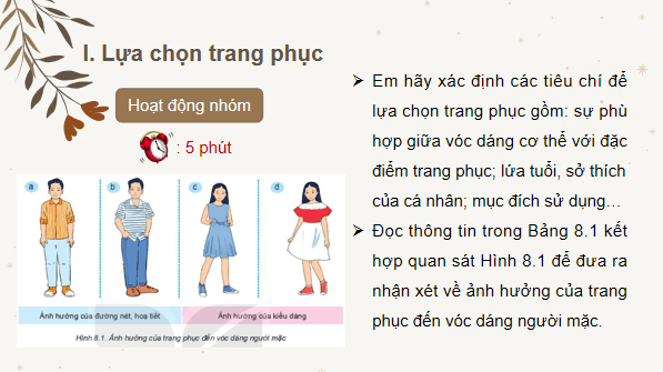 Giáo án điện tử Công nghệ 6 Kết nối tri thức Bài 8: Sử dụng và bảo quản trang phục | PPT Công nghệ 6
