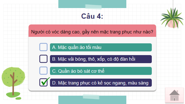 Giáo án điện tử Công nghệ 6 Kết nối tri thức Ôn tập chương 3: Trang phục và thời trang | PPT Công nghệ 6