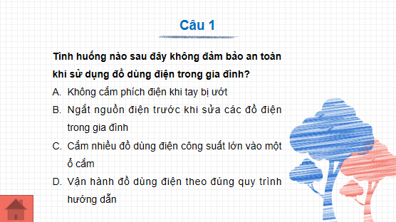 Giáo án điện tử Công nghệ 6 Kết nối tri thức Ôn tập chương 4: Đồ dùng điện trong già đình | PPT Công nghệ 6