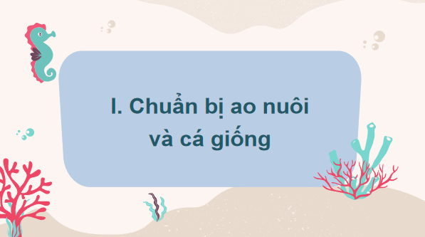 Giáo án điện tử Công nghệ 7 Kết nối tri thức Bài 15: Nuôi cá ao | PPT Công nghệ 7
