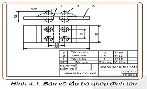 Giáo án Công nghệ 8 Kết nối tri thức Bài 4: Bản vẽ lắp