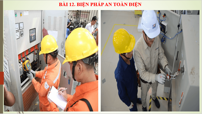 Giáo án điện tử Công nghệ 8 Bài 12: Biện pháp an toàn điện | PPT Công nghệ 8 Kết nối tri thức