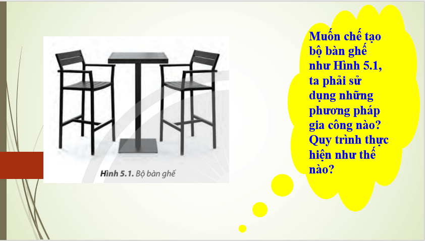 Giáo án điện tử Công nghệ 8 Bài 5: Gia công cơ khí | PPT Công nghệ 8 Chân trời sáng tạo