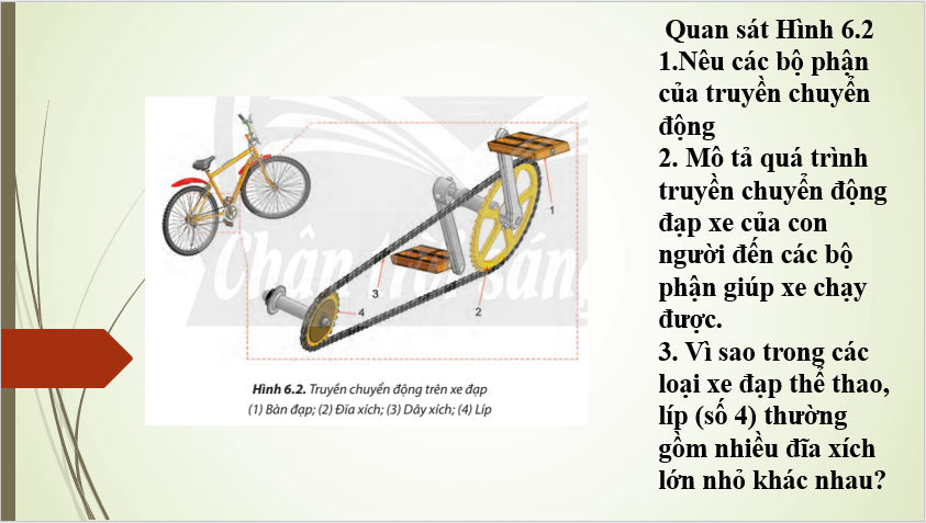 Giáo án điện tử Công nghệ 8 Bài 6: Truyền và biến đổi chuyển động | PPT Công nghệ 8 Chân trời sáng tạo