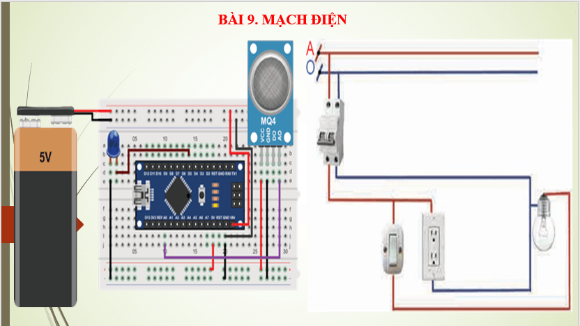 Giáo án điện tử Công nghệ 8 Bài 9: Mạch điện | PPT Công nghệ 8 Chân trời sáng tạo