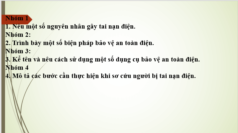 Giáo án điện tử Công nghệ 8 Ôn tập chương 3 | PPT Công nghệ 8 Kết nối tri thức