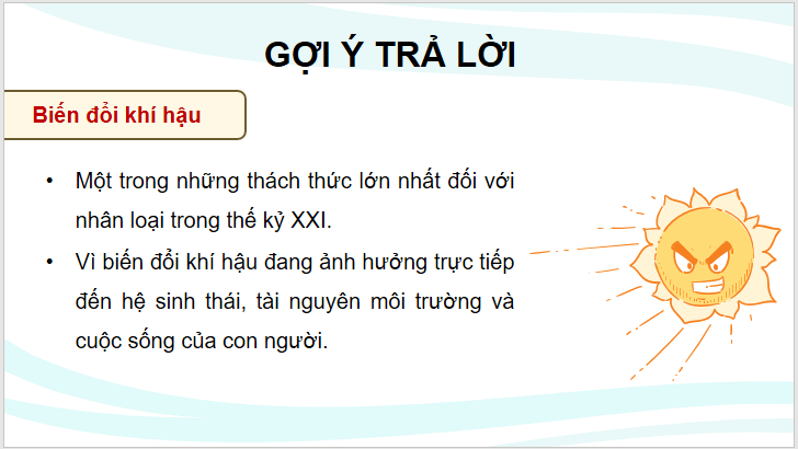 Giáo án điện tử Chuyên đề Địa 10 Kết nối tri thức Nguyên nhân gây biến đổi khí hậu | PPT Chuyên đề Địa Lí 10