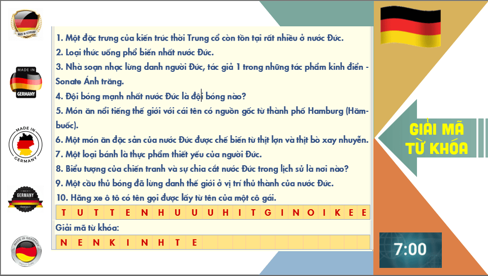 Giáo án điện tử Địa 11 Kết nối tri thức Bài 10: Thực hành viết báo cáo về sự phát triển công nghiệp của Cộng hoà liên bang Đức | PPT Địa Lí 11