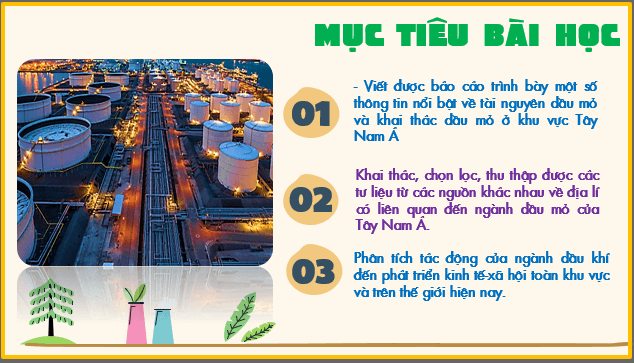 Giáo án điện tử Địa 11 Kết nối tri thức Bài 17: Thực hành viết báo cáo về vấn đề dầu mỏ của khu vực Tây Nam Á | PPT Địa Lí 11