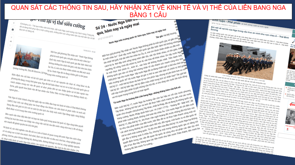 Giáo án điện tử Địa 11 Kết nối tri thức Bài 21: Kinh tế Liên Bang Nga | PPT Địa Lí 11