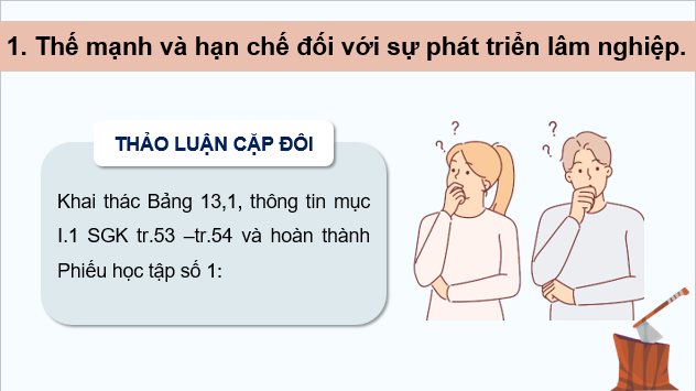 Giáo án điện tử Địa Lí 12 Chân trời sáng tạo Bài 13: Vấn đề phát triển lâm nghiệp và thuỷ sản | PPT Địa 12