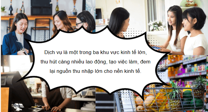 Giáo án điện tử Địa Lí 12 Chân trời sáng tạo Bài 20: Vai trò và các nhân tố ảnh hưởng đến sự phát triển ngành dịch vụ | PPT Địa 12
