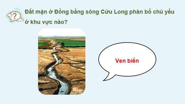 Giáo án điện tử Địa Lí 12 Cánh diều Bài 25: Sử dụng hợp lí tự nhiên để phát triển kinh tế ở Đồng bằng sông Cửu Long | PPT Địa 12