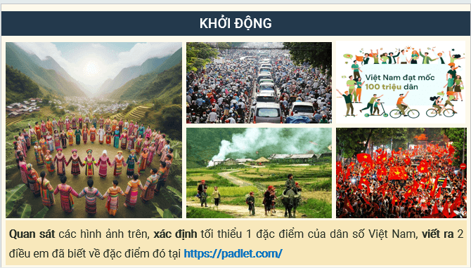 Giáo án điện tử Địa Lí 12 Kết nối tri thức Bài 6: Dân số Việt Nam | PPT Địa 12