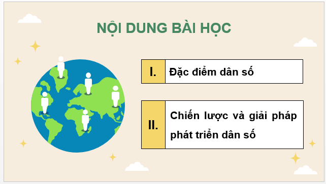 Giáo án điện tử Địa Lí 12 Chân trời sáng tạo Bài 7: Dân số | PPT Địa 12