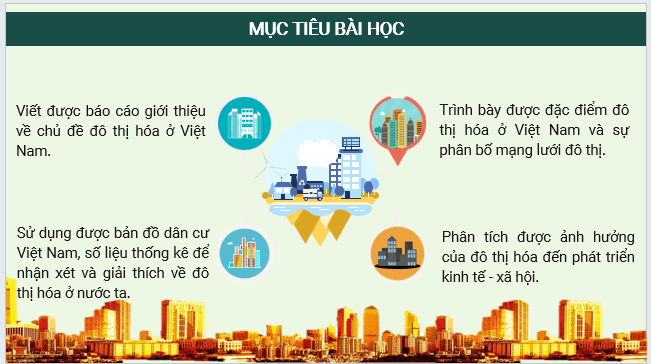 Giáo án điện tử Địa Lí 12 Kết nối tri thức Bài 8: Đô thị hoá | PPT Địa 12