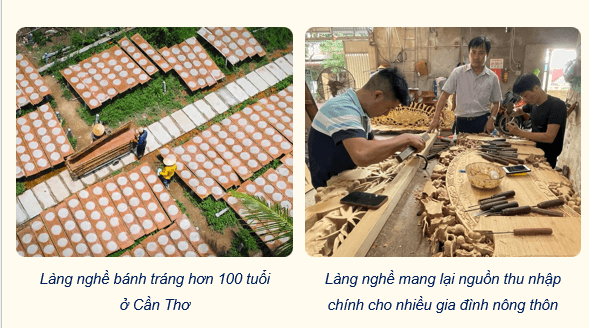 Giáo án điện tử Chuyên đề Địa 12 Cánh diều Phát triển làng nghề và các tác động | PPT Chuyên đề Địa Lí 12