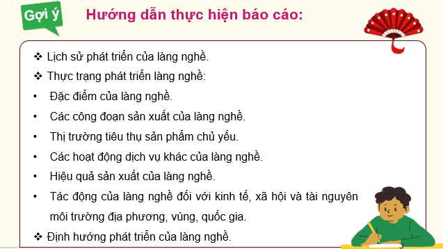 Giáo án điện tử Chuyên đề Địa 12 Chân trời sáng tạo Tìm hiểu phát triển làng nghề ở địa phương | PPT Chuyên đề Địa Lí 12