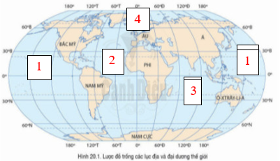 Giáo án Địa Lí 6 Cánh diều Bài 20: Thực hành: Xác định trên lược đồ các đại dương thế giới