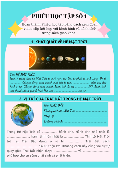 Giáo án Địa Lí 6 Cánh diều Bài 5: Trái Đất trong hệ Mặt Trời. Hình dạng và kích thước của Trái Đất