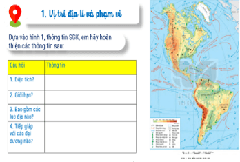 Giáo án Địa Lí 7 Kết nối tri thức Bài 13: Vị trí địa lí, phạm vi châu Mỹ. Sự phát kiến ra châu Mỹ