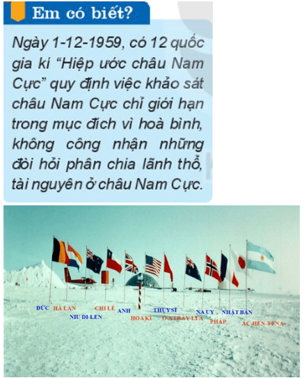 Giáo án Địa Lí 7 Kết nối tri thức Bài 19: Châu Nam Cực