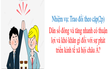 Giáo án Địa Lí 7 Kết nối tri thức Bài 6: Đặc điểm dân cư, xã hội Châu Á