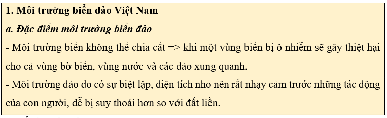 Giáo án Địa Lí 8 Kết nối tri thức Bài 12: Môi trường và tài nguyên thiên nhiên biển đảo Việt Nam