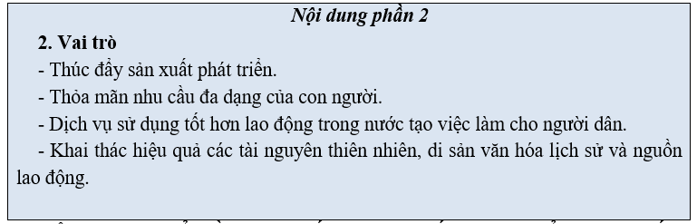 Giáo án Địa Lí 10 Bài 35: Vai trò, các nhân tố ảnh hưởng và đặc điểm phân bố các ngành dịch vụ | Giáo án Địa Lí 10 theo phương pháp mới