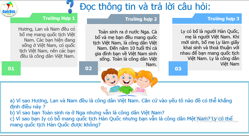 Giáo án GDCD 6 Cánh diều Bài 10: Công dân nước Cộng hòa xã hội chủ nghĩa Việt Nam