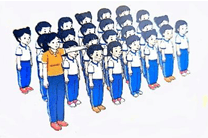 Giáo án Giáo dục thể chất lớp 1 Kết nối tri thức Bài 3: Tập hợp đội hình hàng ngang, dóng hàng, điểm số, dàn hàng, dồn hàng (ảnh 1)