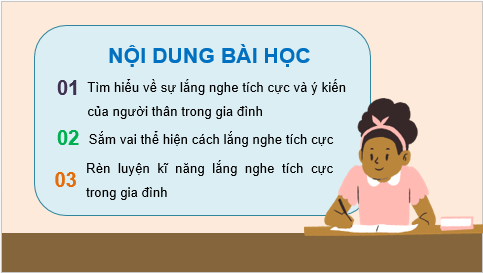 Giáo án điện tử HĐTN 7 Kết nối tri thức Bài 3: Lắng nghe tích cực ý kiến người thân trong gia đình | PPT Hoạt động trải nghiệm 7